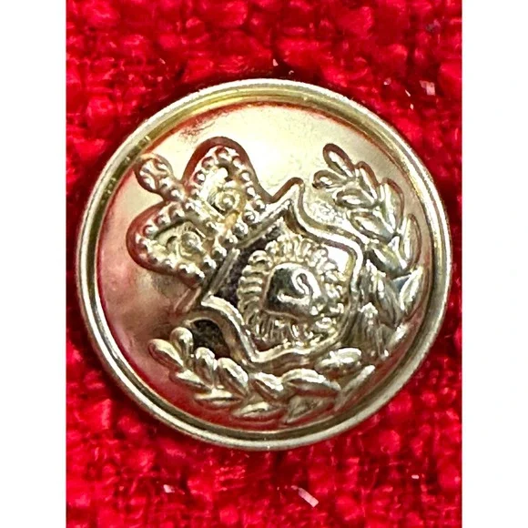 Alexia Admor Tweed Mini Dress Pink Red Sequin Gold Button Front Size 2 - Picture 5 of 9